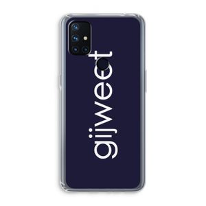 Gijweet: OnePlus Nord N10 5G Transparant Hoesje