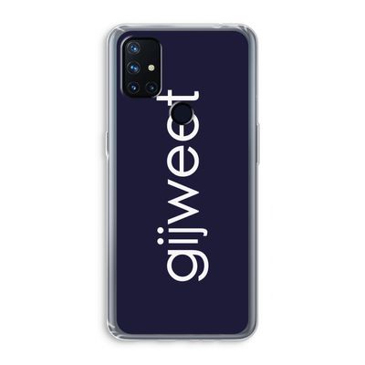 Gijweet: OnePlus Nord N10 5G Transparant Hoesje