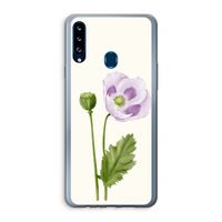 Purple poppy: Samsung Galaxy A20s Transparant Hoesje