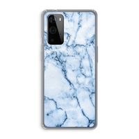 Blauw marmer: OnePlus 9 Pro Transparant Hoesje