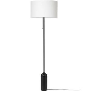 Gubi Gravity Vloerlamp - Zwart staal & Wit