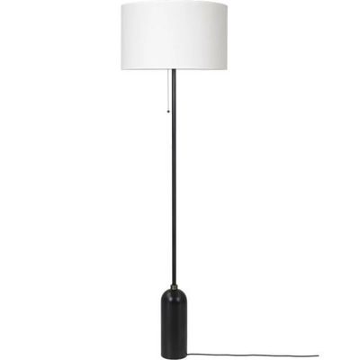 Gubi Gravity Vloerlamp - Zwart staal & Wit
