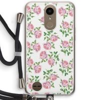 Kleine roosjes: LG K10 (2017) Transparant Hoesje met koord
