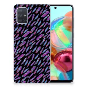 Samsung Galaxy A71 TPU bumper Feathers Color