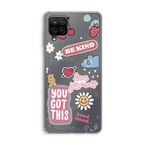 Positivity: Samsung Galaxy A12 Transparant Hoesje