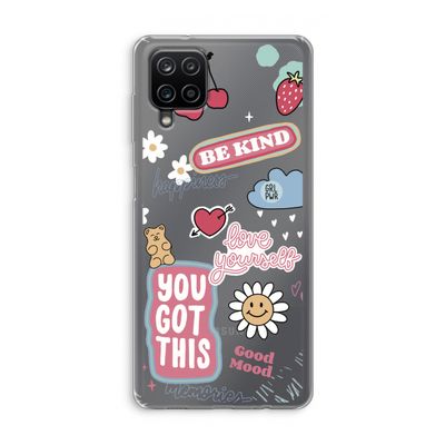 Positivity: Samsung Galaxy A12 Transparant Hoesje