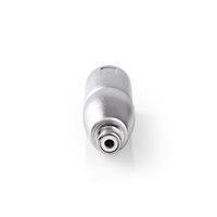 Nedis XLR-Adapter | XLR 3-Pins Male | RCA Female | Zilver | 10 Stuks | 1 stuks - CAGP15930ME CAGP15930ME - thumbnail