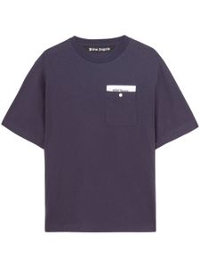 Palm Angels Sartorial Tape cotton T-shirt - Bleu