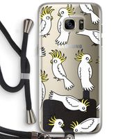 Papegaai: Samsung Galaxy S7 Edge Transparant Hoesje met koord