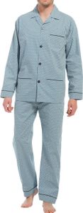 Robson doorknoop pyjama blue met print