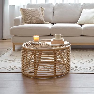 Kave Home Ronde Salontafel 'Kohana' Rotan, 66cm