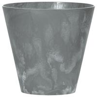 Bloempot/plantenpot voor buiten - kunststof - steengrijs - D20 x H19 cm - 3,5 liter