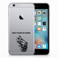 Apple iPhone 6 | 6s Silicone-hoesje Gun Don't Touch My Phone - thumbnail