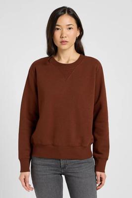 LEE Relaxed Raglan Crew Sweatshirt | Brown