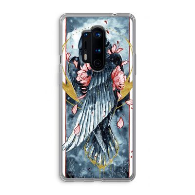 Golden Raven: OnePlus 8 Pro Transparant Hoesje