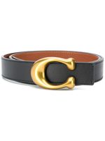 Coach ceinture à boucle logo - Noir