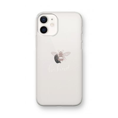 Be(e) kind: iPhone 12 mini Transparant Hoesje