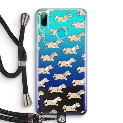 Ponys: Huawei P Smart (2019) Transparant Hoesje met koord