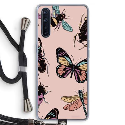 Tiny Bugs: Oppo A91 Transparant Hoesje met koord