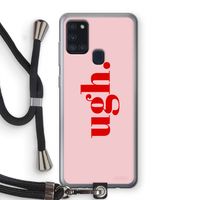 Ugh: Samsung Galaxy A21s Transparant Hoesje met koord