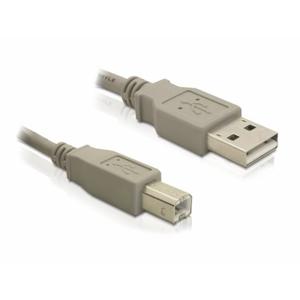 Delock USB-kabel USB 2.0 USB-A stekker, USB-B stekker 1.8 m Grijs 82215