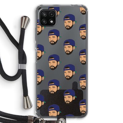 Drake Away: Samsung Galaxy A22 5G Transparant Hoesje met koord