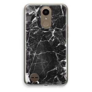 Zwart Marmer 2: LG K10 (2017) Transparant Hoesje