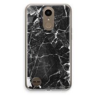 Zwart Marmer 2: LG K10 (2017) Transparant Hoesje