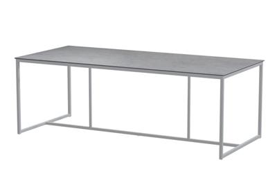 Quatro tafelframe Frost Grey met HPL tafelblad Light Grey 220 x 95 cm 4SO - 4so Quatro tafelframe Frost Grey met HPL tafelblad Light Grey 220 x 95 cm 4SO - 4so