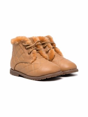 Age of Innocence bottines en cuir à doublure lainée - Tons neutres