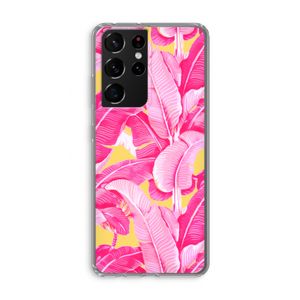 Pink Banana: Samsung Galaxy S21 Ultra Transparant Hoesje
