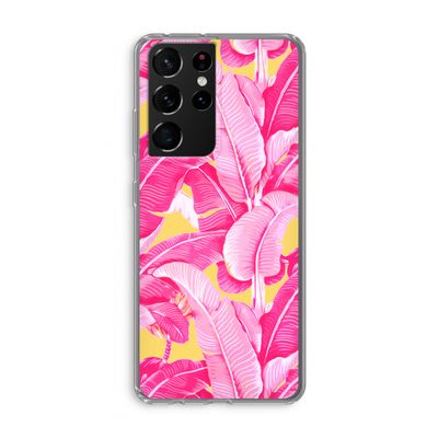 Pink Banana: Samsung Galaxy S21 Ultra Transparant Hoesje