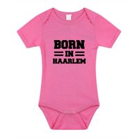 Born in Haarlem cadeau baby rompertje roze meisjes 92 (18-24 maanden)  - - thumbnail