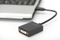Digitus DA-70842 DVI / USB 3.2 Gen 1 (USB 3.0) Adapter [1x USB 3.2 Gen 1 stekker A (USB 3.0) - 1x DVI-bus 24+5-polig] Zwart Afgeschermd 15.00 cm - thumbnail