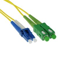ACT RL8801 Glasvezel Patchkabel Duplex LSZH Singlemode - SC/ACP LC/UPC 9/125µm OS2 - 1 meter