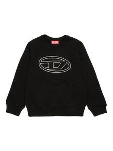 Diesel Kids sweat en coton à logo imprimé - Noir