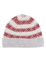 Eleventy intarsia-knit beanie hat - Gris