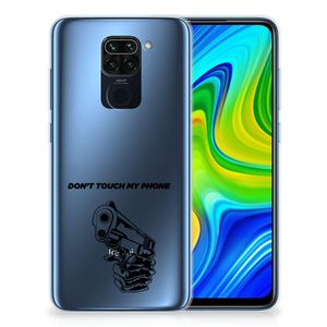 Xiaomi Redmi Note9 Silicone-hoesje Gun Don't Touch My Phone