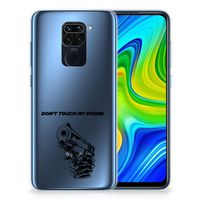 Xiaomi Redmi Note9 Silicone-hoesje Gun Don't Touch My Phone - thumbnail