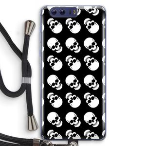Musketon Skulls: Honor 9 Transparant Hoesje met koord