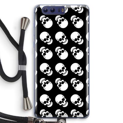 Musketon Skulls: Honor 9 Transparant Hoesje met koord