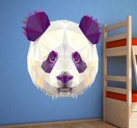 Sticker panda geometrisch
