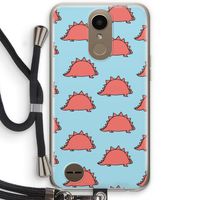 Dinosawrr: LG K10 (2017) Transparant Hoesje met koord