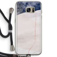 Stone White: Samsung Galaxy S7 Edge Transparant Hoesje met koord