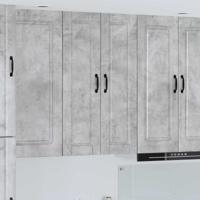 Keukenkast met plank Beton Grijs 30 x 31 x 100 cm Bewerkt hout