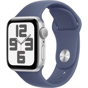 Apple Watch SE (2024) GPS 40 mm Aluminium kast Sportband Denim M/L