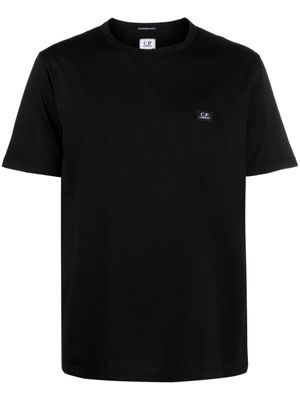 C.P. Company t-shirt en coton à patch logo - Noir