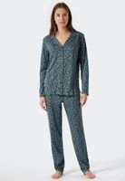 Schiesser Schiesser Pyjama Long 178056 dark blue 40/L - thumbnail