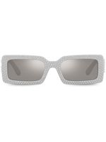 Dolce & Gabbana Eyewear lunettes de soleil à monture rectangulaire - Gris