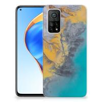 Xiaomi Mi 10T | 10T Pro | TPU | Siliconen hoesje | Marble Blue Gold